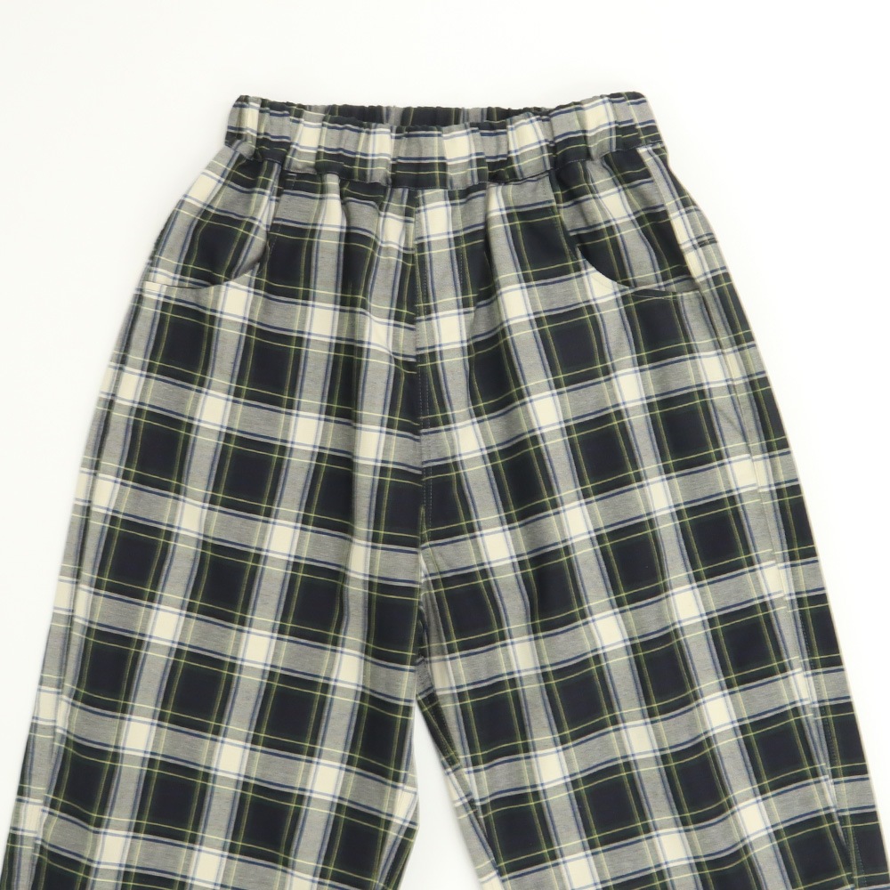 NARU(ナル) 高密度ギャバチェック ノッポパンツ 662915