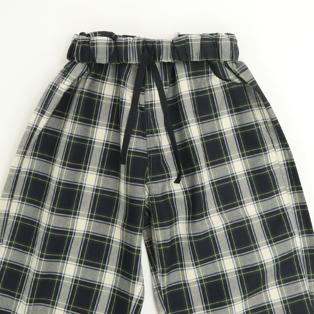 NARU(ナル) 高密度ギャバチェック ノッポパンツ 662915