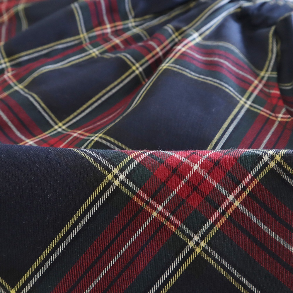 NARU(ナル) 高密度ギャバチェック ノッポパンツ 662915