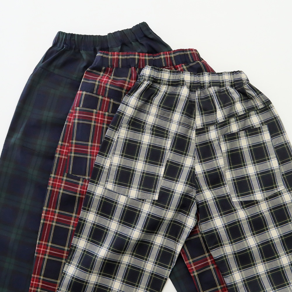 NARU(ナル) 高密度ギャバチェック ノッポパンツ 662915