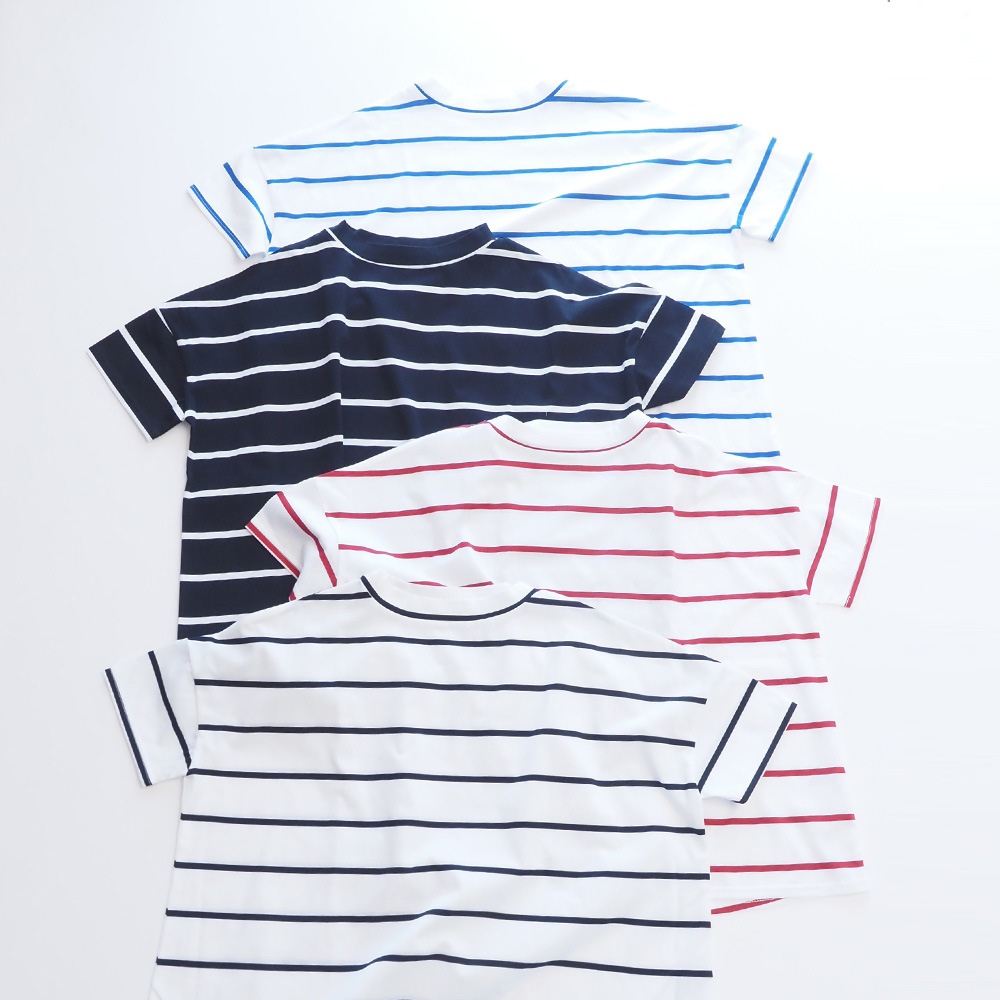 NARU(ナル) 60/2ハイゲージ天竺ボーダー ワイドT 667205