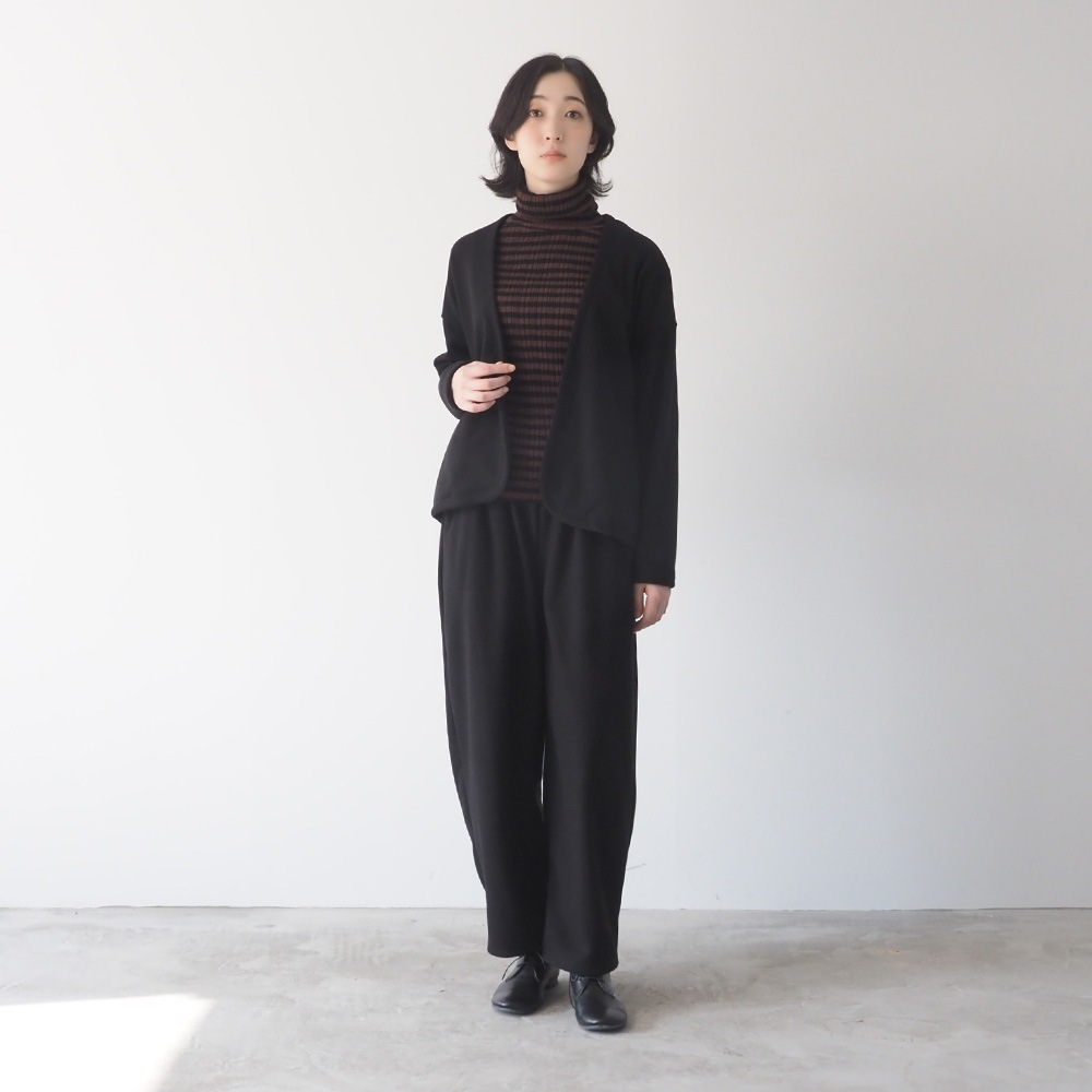 NARU(ナル) ブラッシュメルトンスムース ロングエッグパンツ 6692011