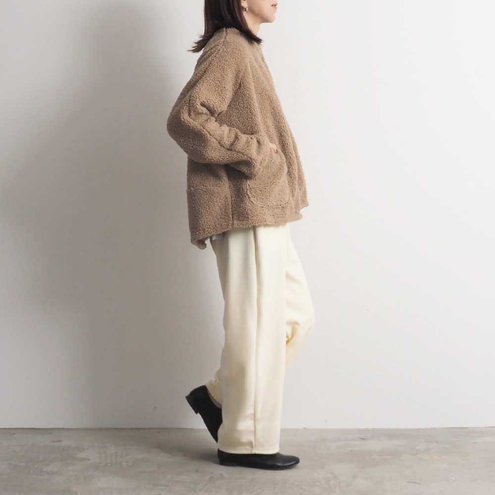 NARU(ナル) ブラッシュメルトンスムース ロングエッグパンツ 6692011