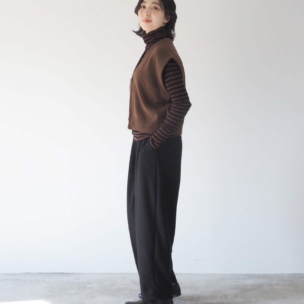 NARU(ナル) ブラッシュメルトンスムース ロングエッグパンツ 6692011