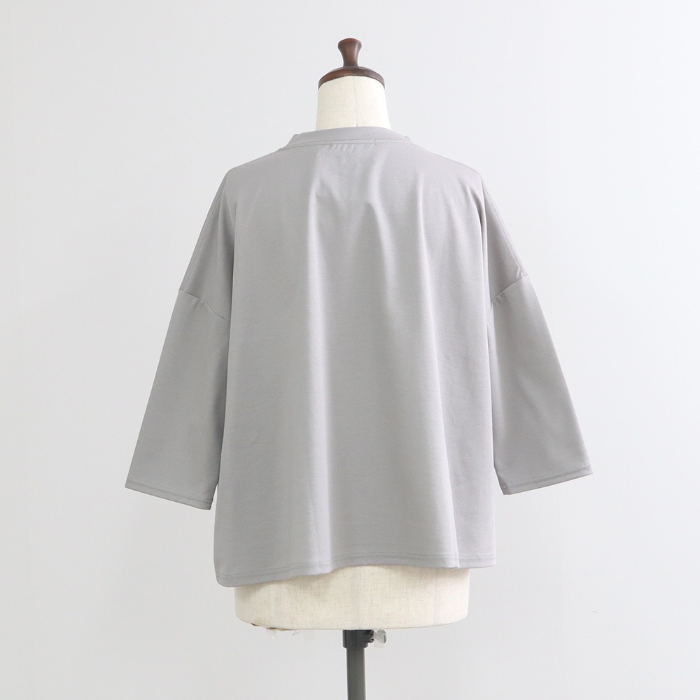 NARU(ナル) スーピマコットンポンチ ワイドT7分袖 661241