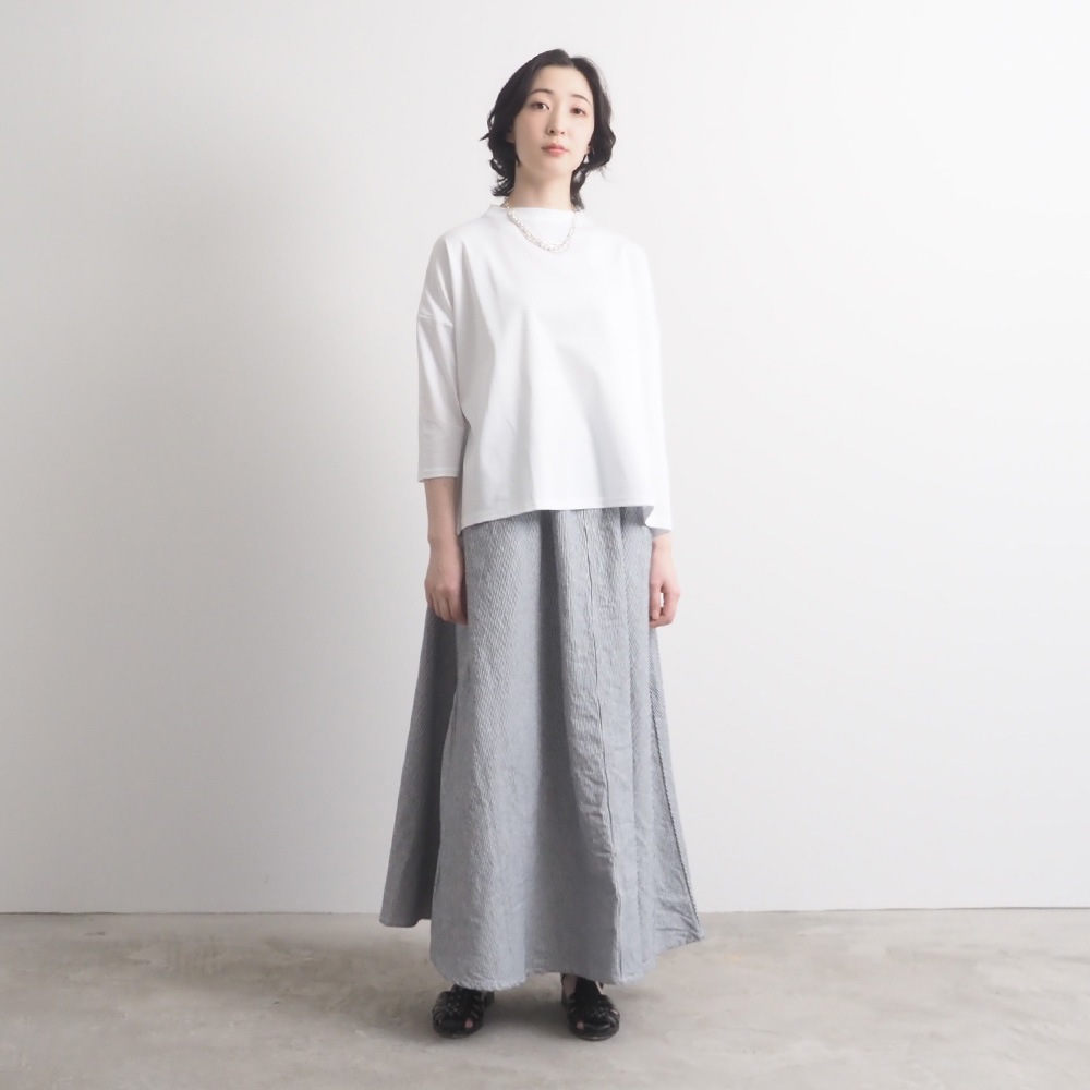 NARU(ナル) スーピマコットンポンチ ワイドT7分袖 661241