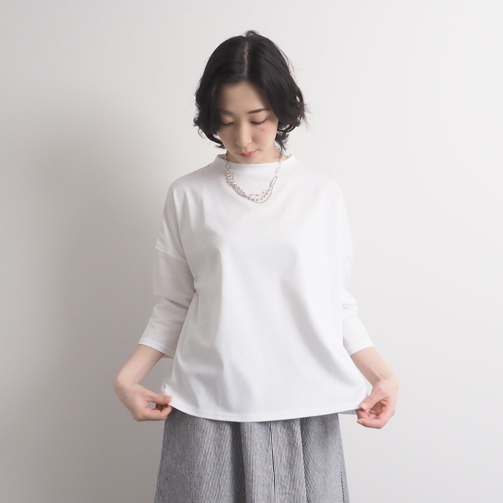 NARU(ナル) スーピマコットンポンチ ワイドT7分袖 661241