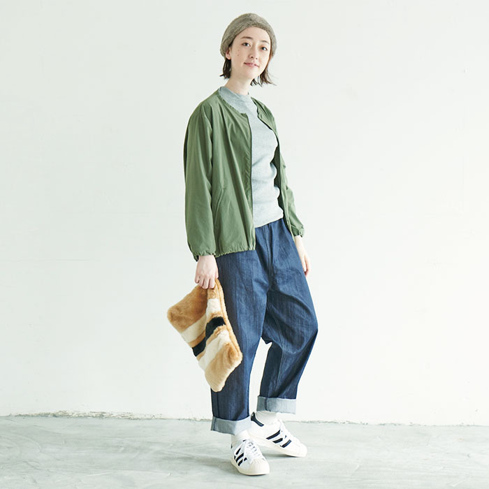 NARU(ナル) 40/-スーピマアックスボンバーニット 636231