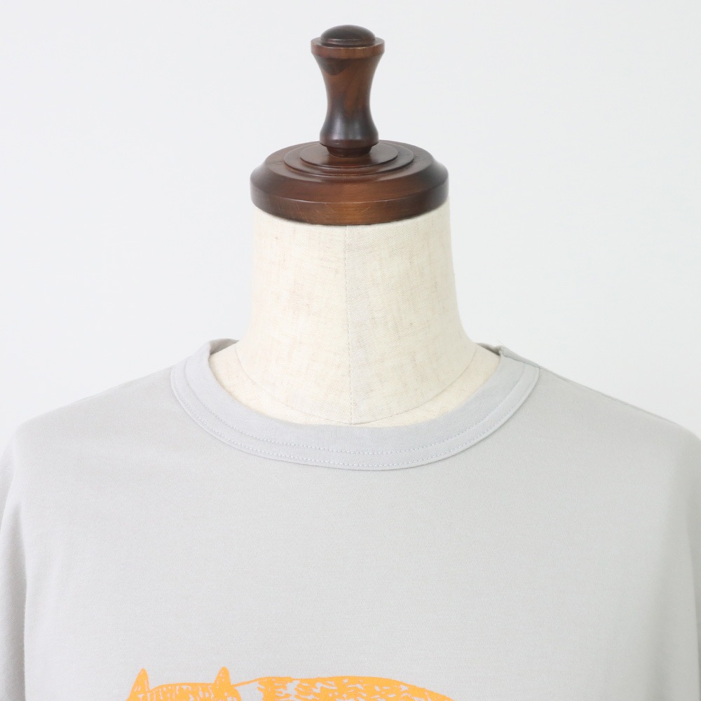 NARU(ナル) emoemo様コラボ ナチュラルソフト天竺 nekoTシャツ 667007