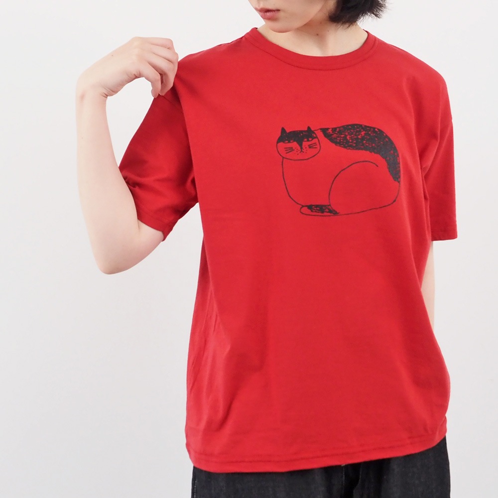 NARU(ナル) emoemo様コラボ ナチュラルソフト天竺 nekoTシャツ 667007