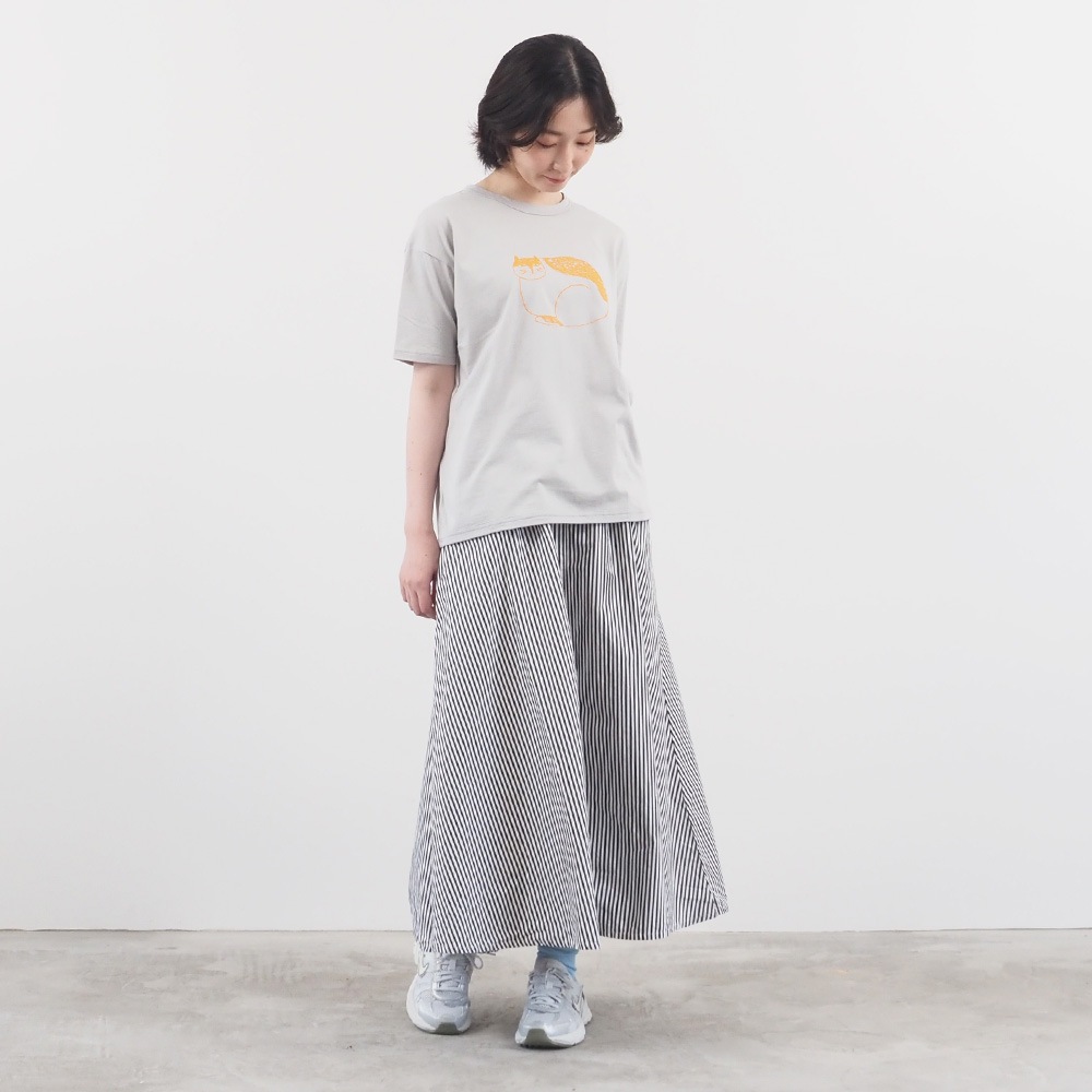 NARU(ナル) emoemo様コラボ ナチュラルソフト天竺 nekoTシャツ 667007