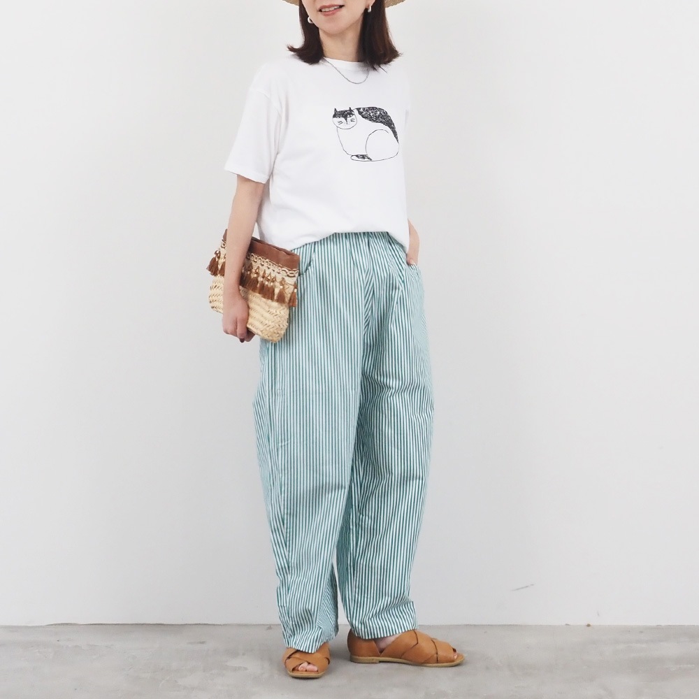 NARU(ナル) emoemo様コラボ ナチュラルソフト天竺 nekoTシャツ 667007