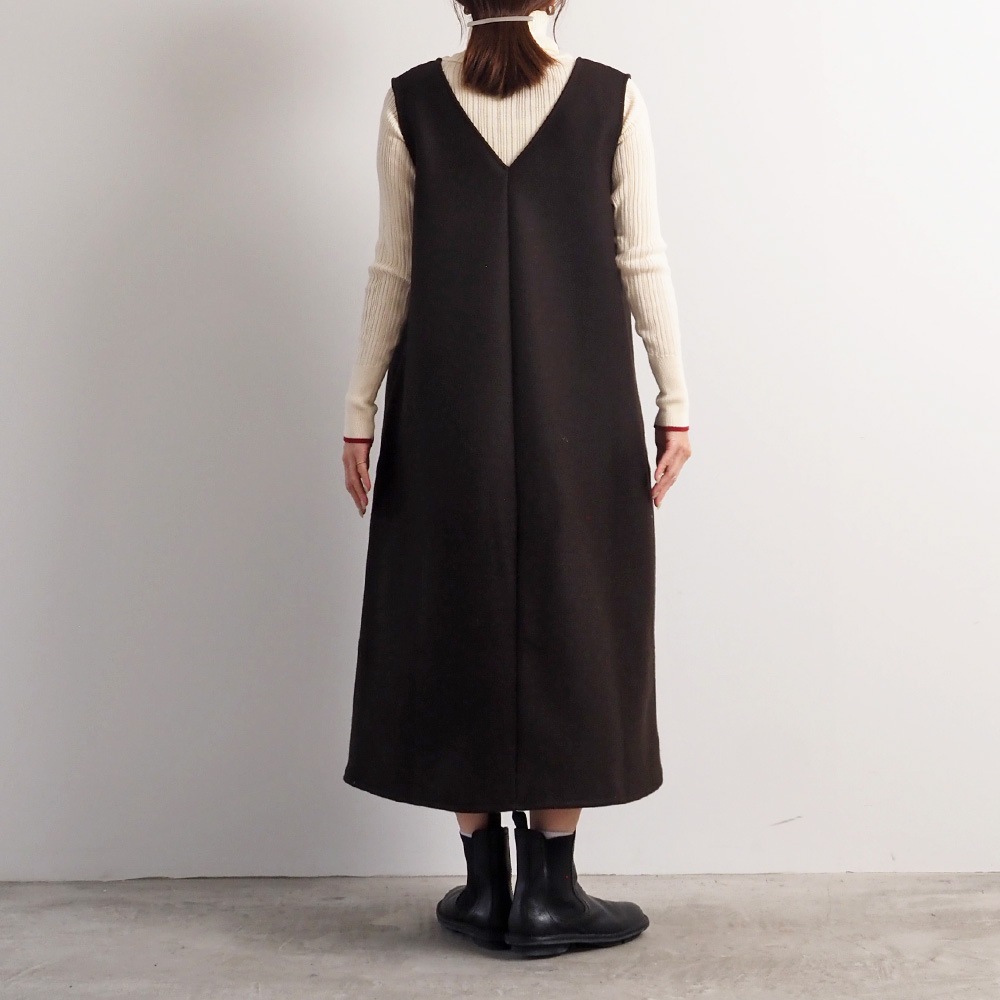 NARU(ナル) メルトンウール ジャンパースカート 665896
