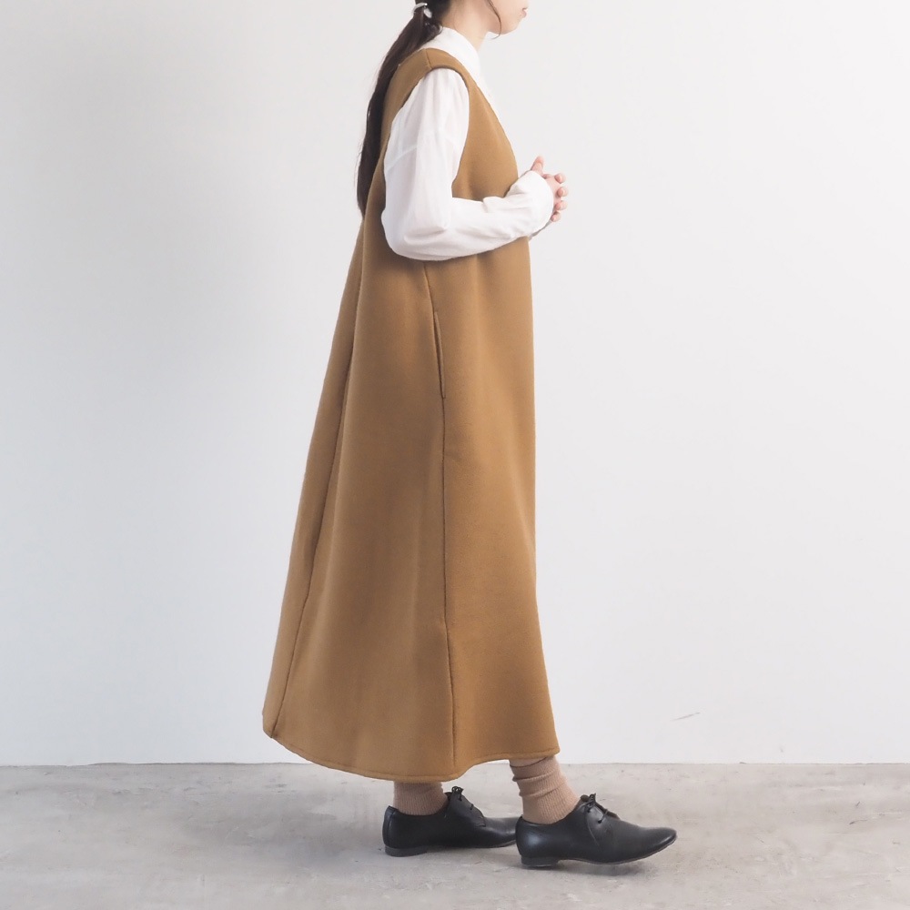 NARU(ナル) メルトンウール ジャンパースカート 665896