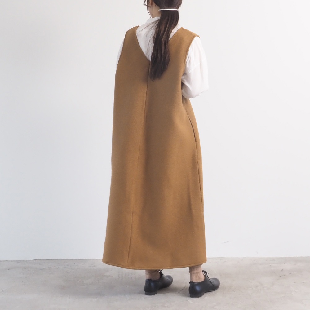 NARU(ナル) メルトンウール ジャンパースカート 665896