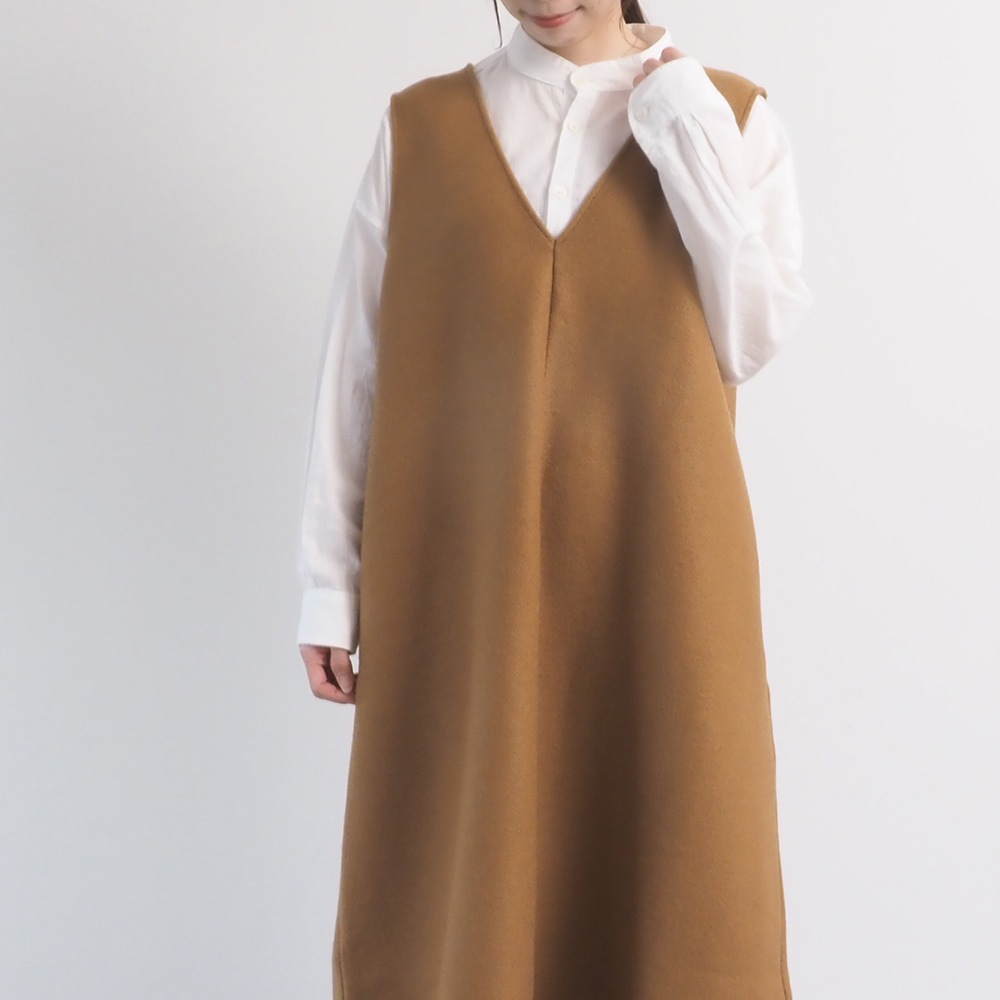 NARU(ナル) メルトンウール ジャンパースカート 665896