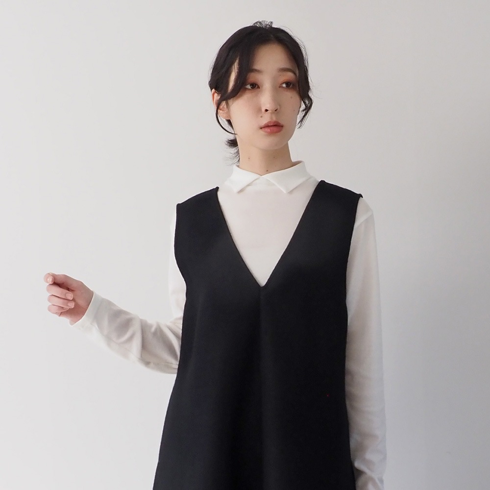 NARU(ナル) メルトンウール ジャンパースカート 665896