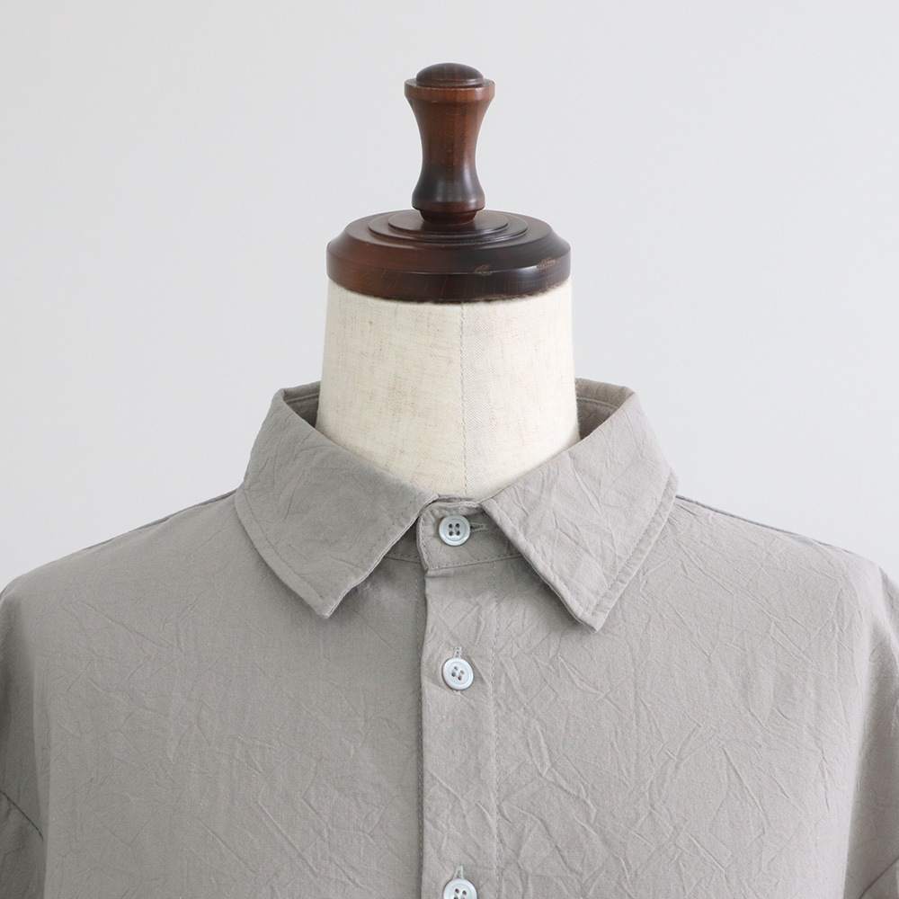 NARU(ナル) シーチングハンドワッシャー フレアシャツ 671826