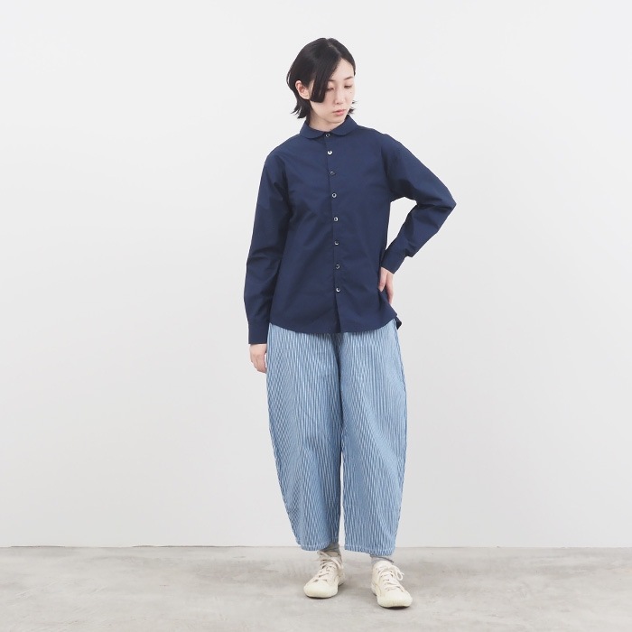 NARU(ナル) 8ozカラーヒッコリー エッグパンツ 655822