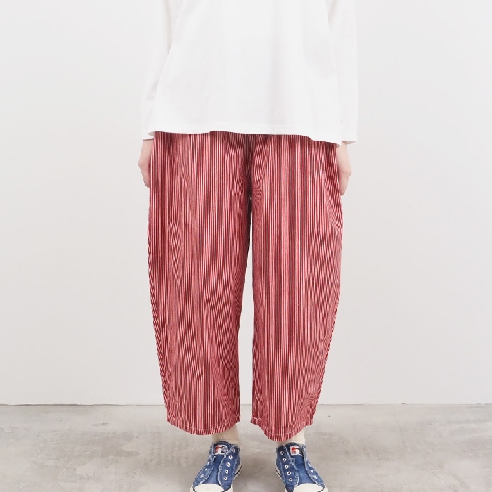 NARU(ナル) 8ozカラーヒッコリー エッグパンツ 655822