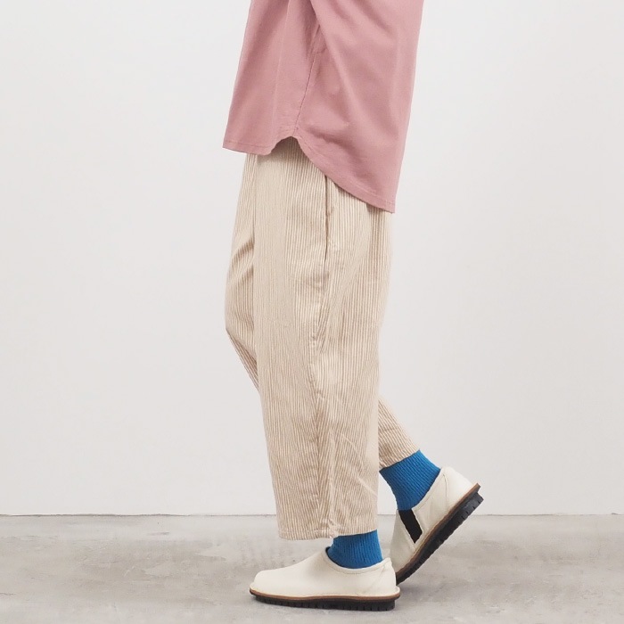 NARU(ナル) 8ozカラーヒッコリー エッグパンツ 655822