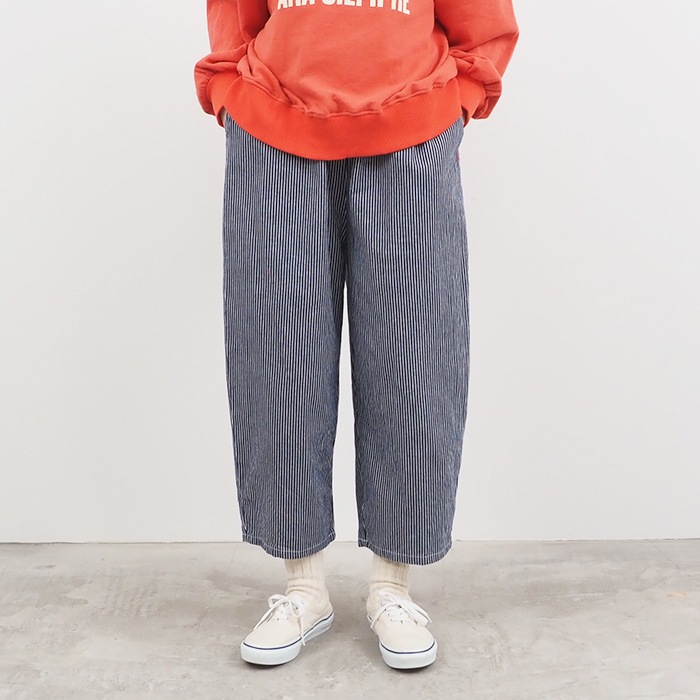 NARU(ナル) 8ozカラーヒッコリー エッグパンツ 655822