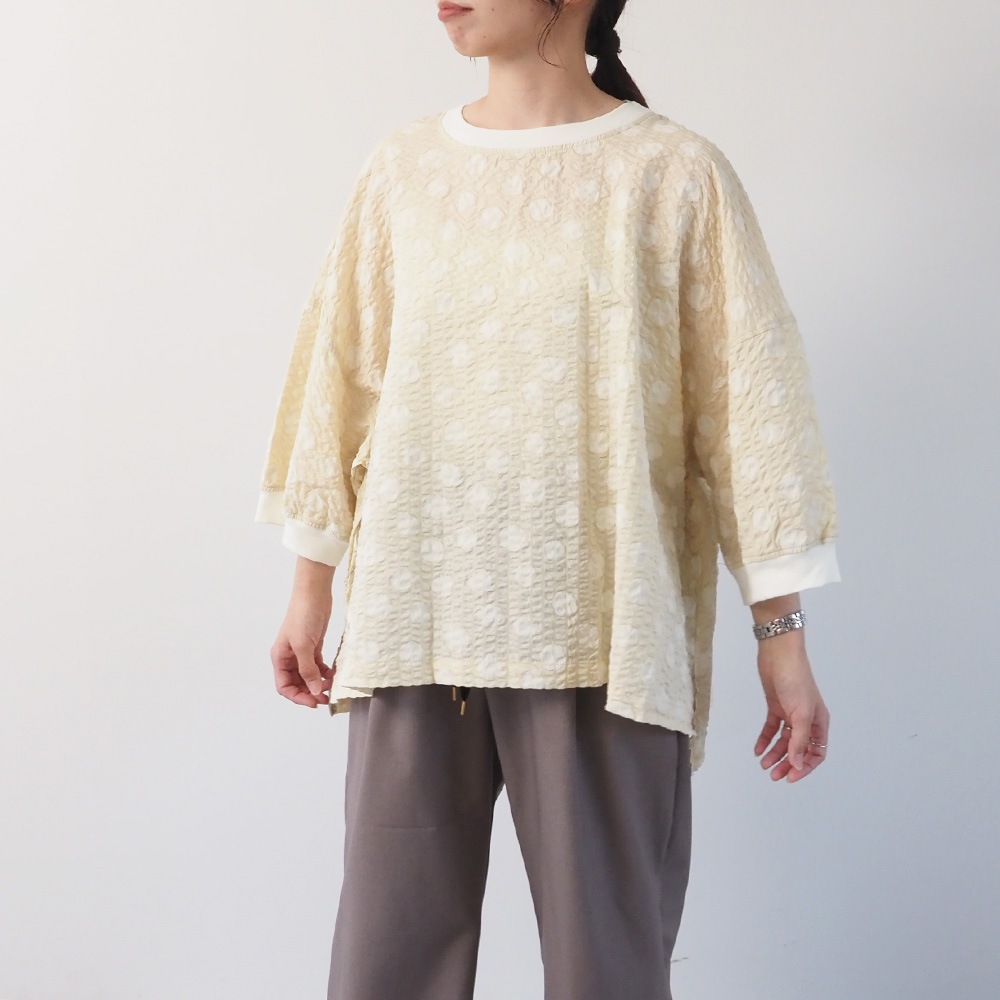 NARU(ナル) リップルクロスランダムドット ワイドT 667810