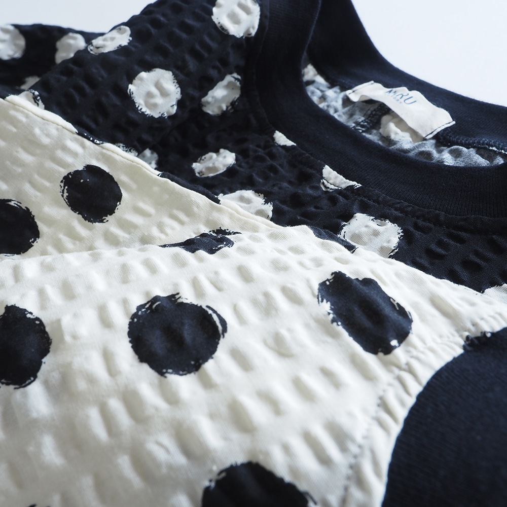 NARU(ナル) リップルクロスランダムドット ワイドT 667810