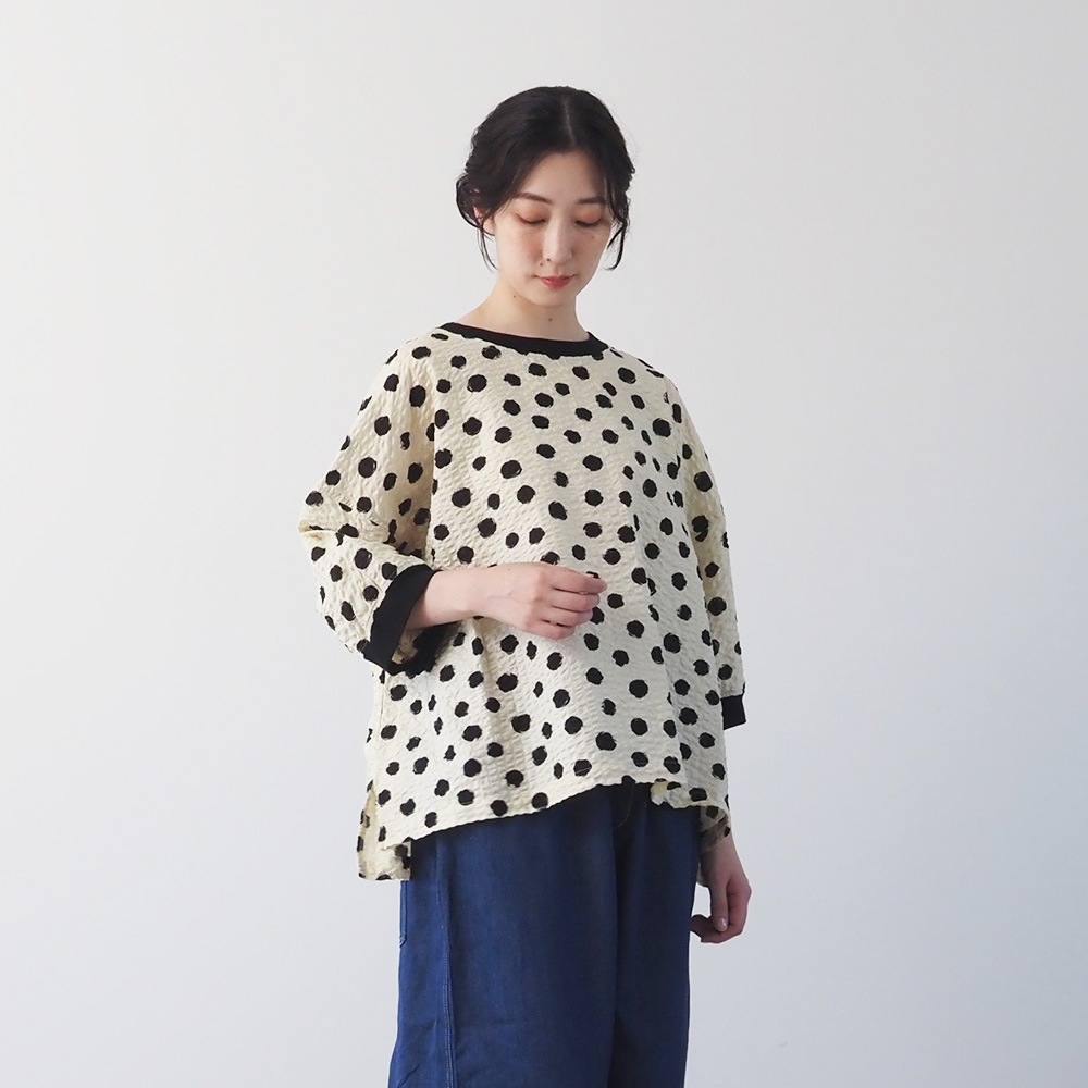 NARU(ナル) リップルクロスランダムドット ワイドT 667810