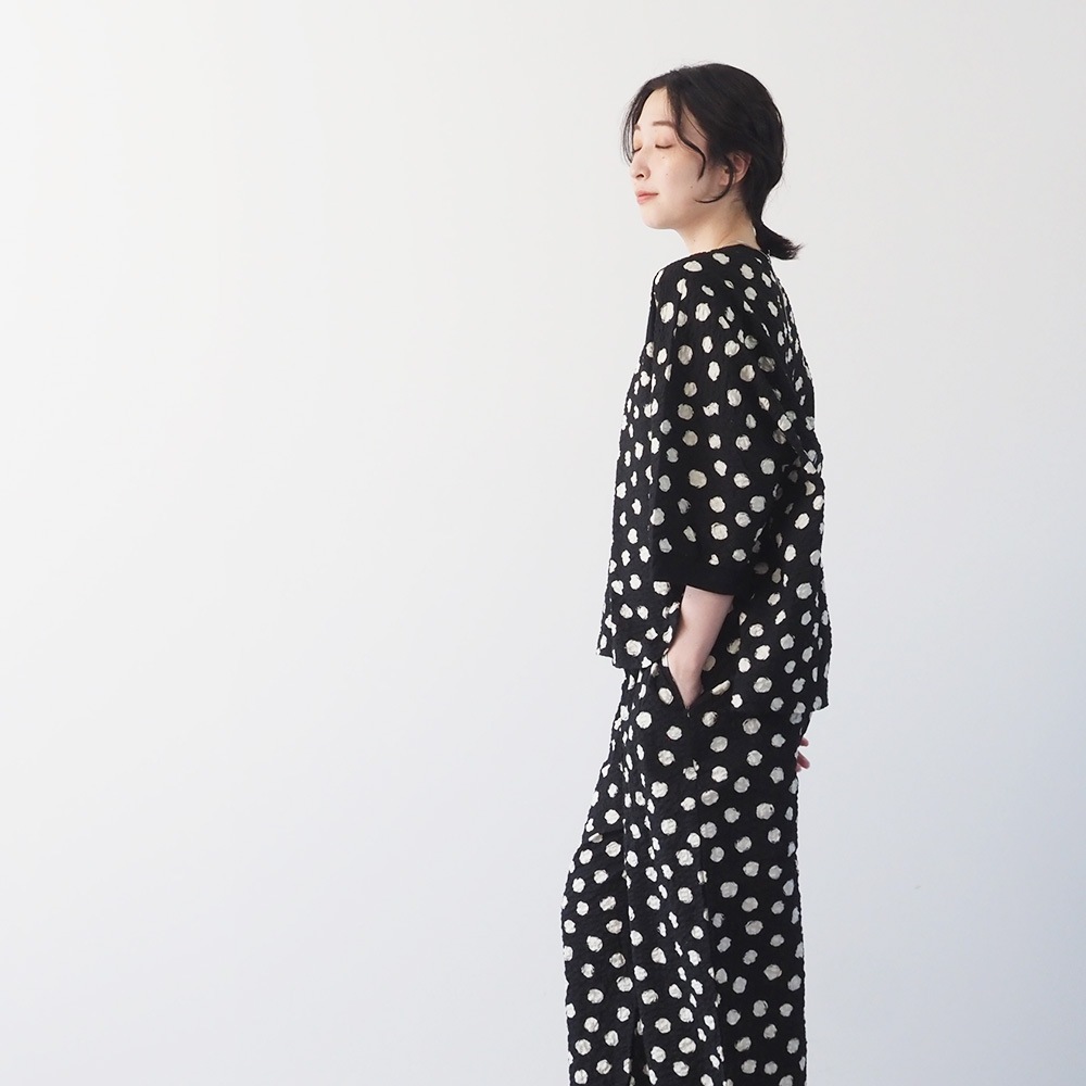 NARU(ナル) リップルクロスランダムドット ワイドT 667810