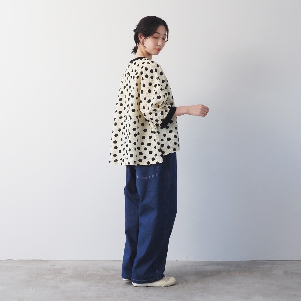 NARU(ナル) リップルクロスランダムドット ワイドT 667810