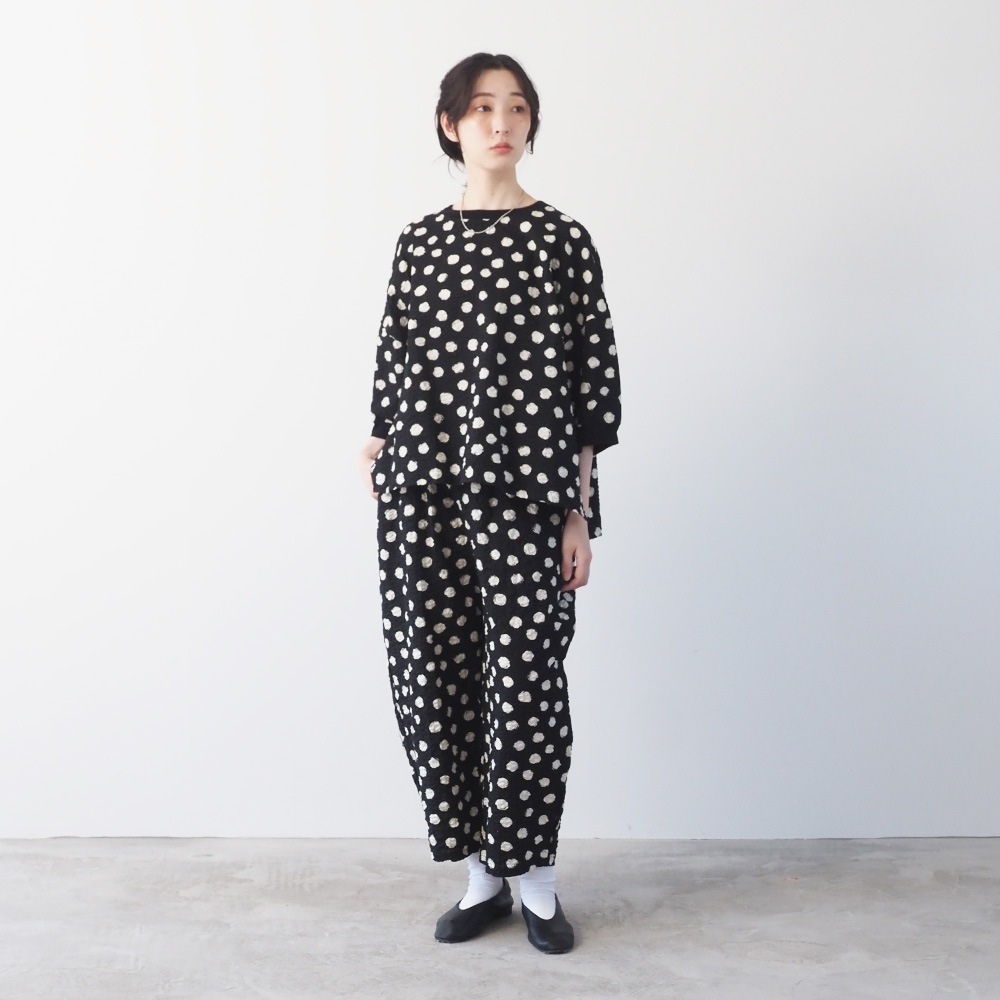 NARU(ナル) リップルクロスランダムドット ワイドT 667810