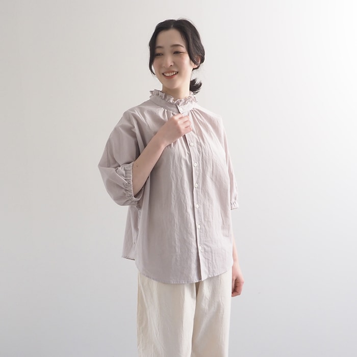 NARU(ナル) 60ふんわりローン 2WAY ターキーシャツフリルネック 633126BE