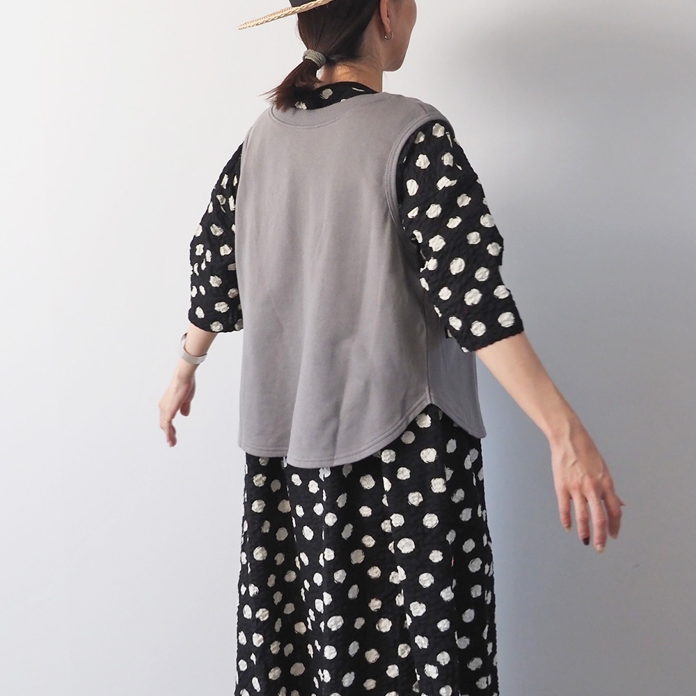 NARU(ナル) 30/10セントラル裏毛 2WAYベスト 665026