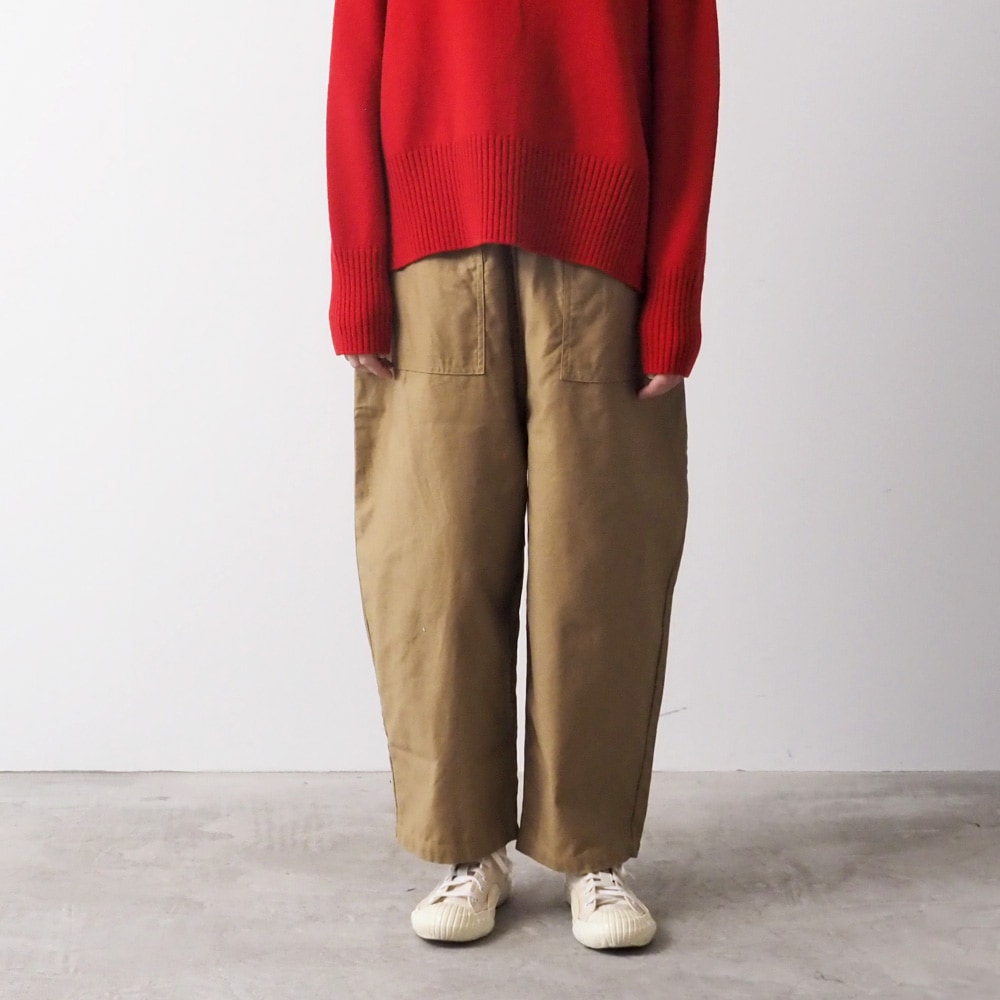 NARU(ナル) ムラ糸ミリタリーバックサテン クラフトパンツ 6668161