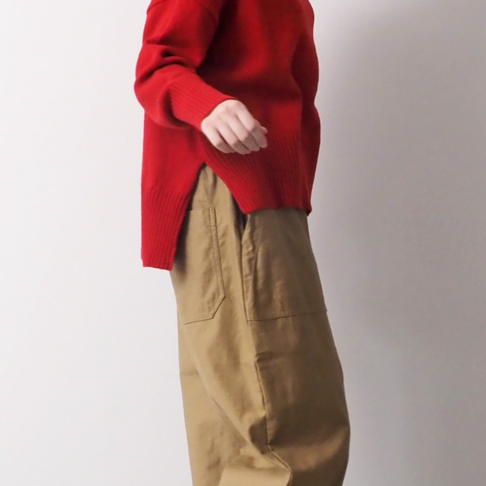 NARU(ナル) ムラ糸ミリタリーバックサテン クラフトパンツ 6668161