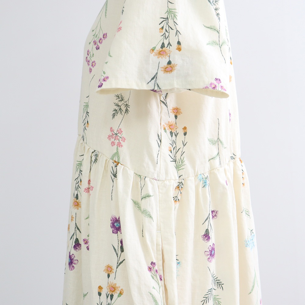 NARU(ナル) リネンコットン彩りワンピース 671820