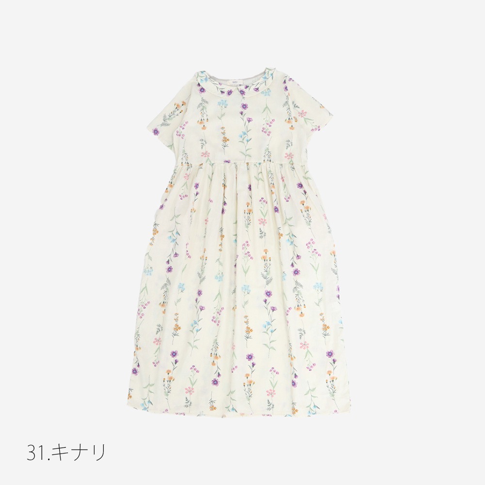NARU(ナル) リネンコットン彩りワンピース 671820