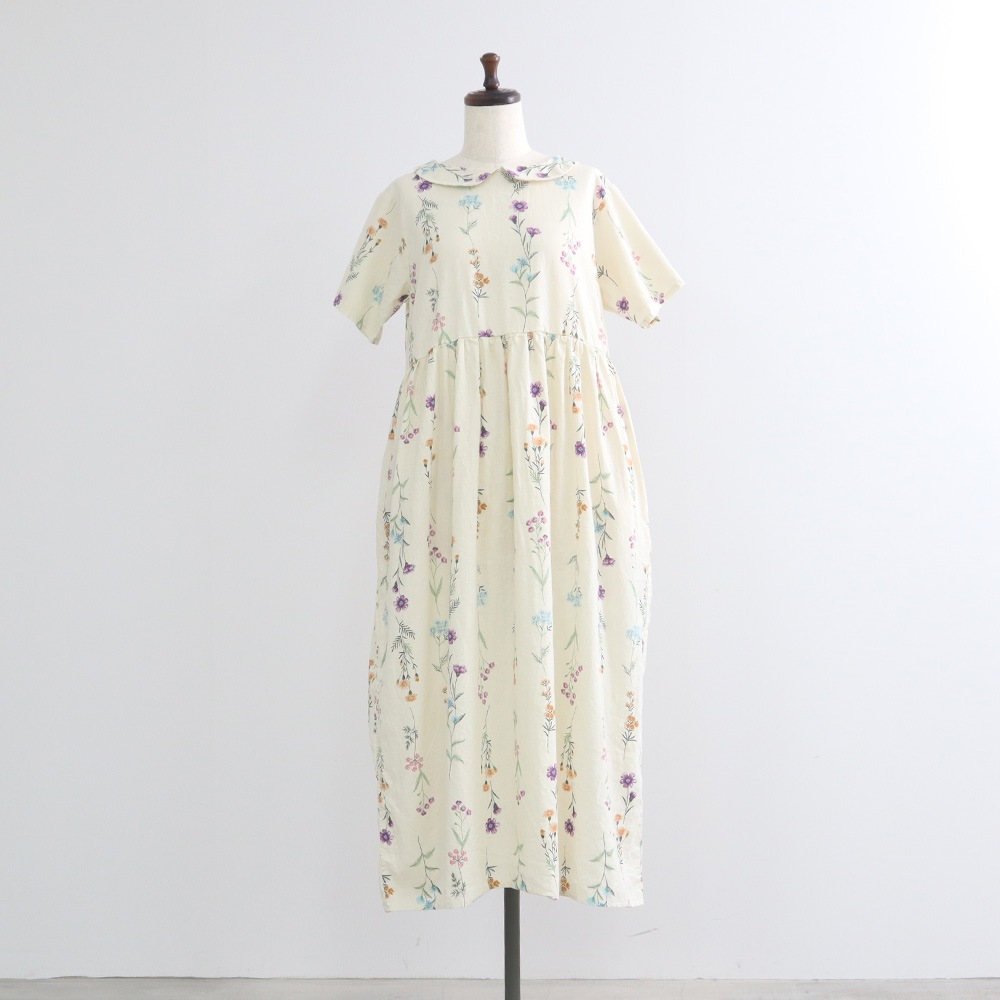 NARU(ナル) リネンコットン彩りワンピース 671820