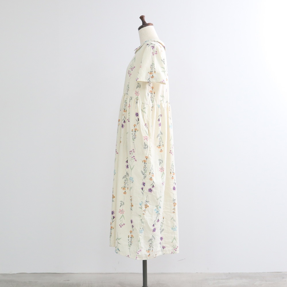 NARU(ナル) リネンコットン彩りワンピース 671820