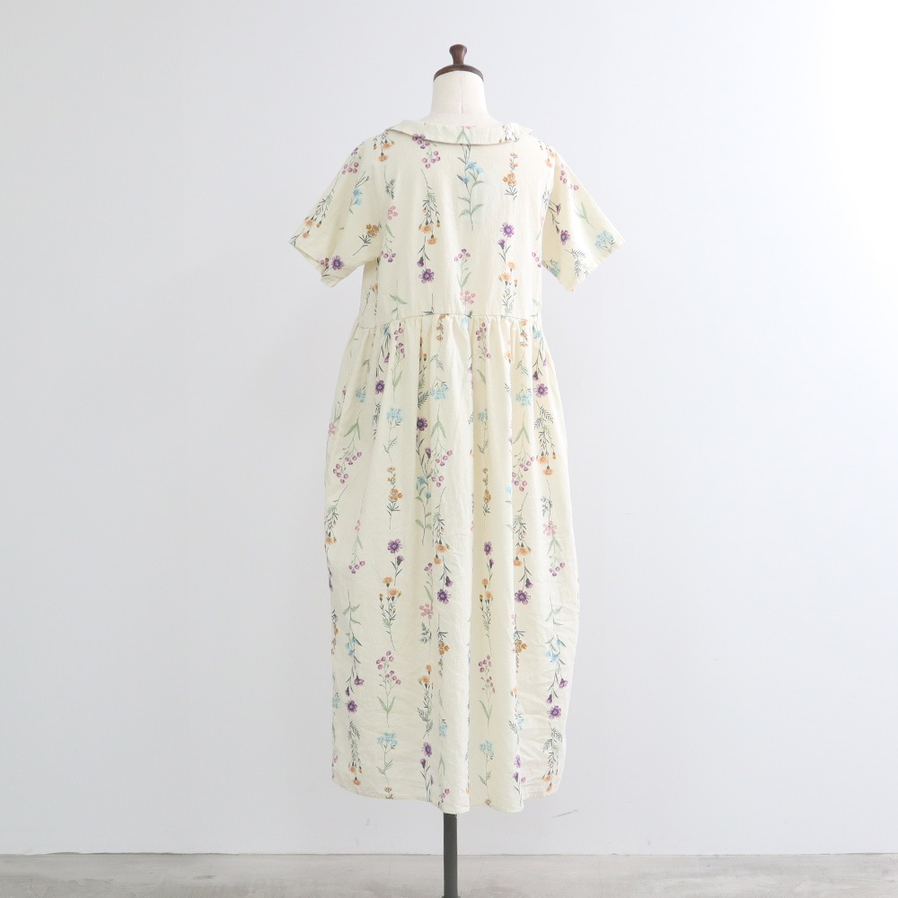 NARU(ナル) リネンコットン彩りワンピース 671820