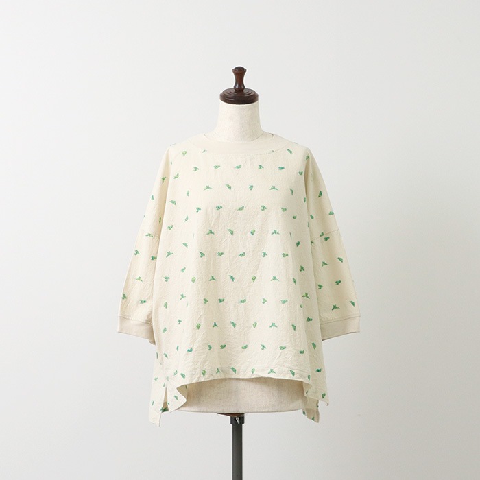 NARU(ナル) シーチングハンドワッシャー十二支柄刺繍 ワイドT 655845