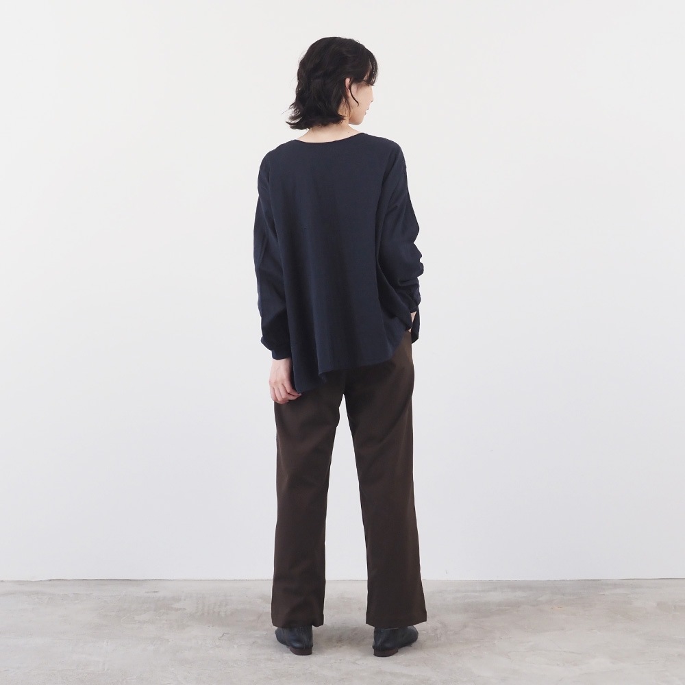 NARU(ナル) ダブルガーゼ ワイドフレアブラウス(2WAY) 665811