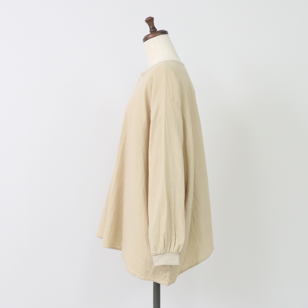 NARU(ナル) ダブルガーゼ ワイドフレアブラウス(2WAY) 665811