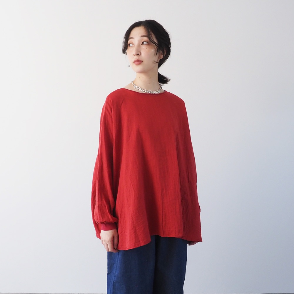 NARU(ナル) ダブルガーゼ ワイドフレアブラウス(2WAY) 665811