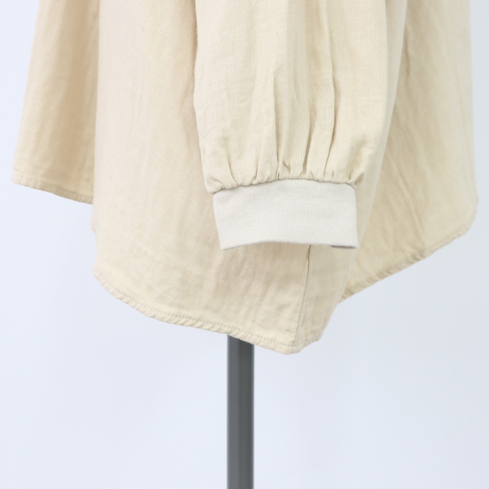 NARU(ナル) ダブルガーゼ ワイドフレアブラウス(2WAY) 665811