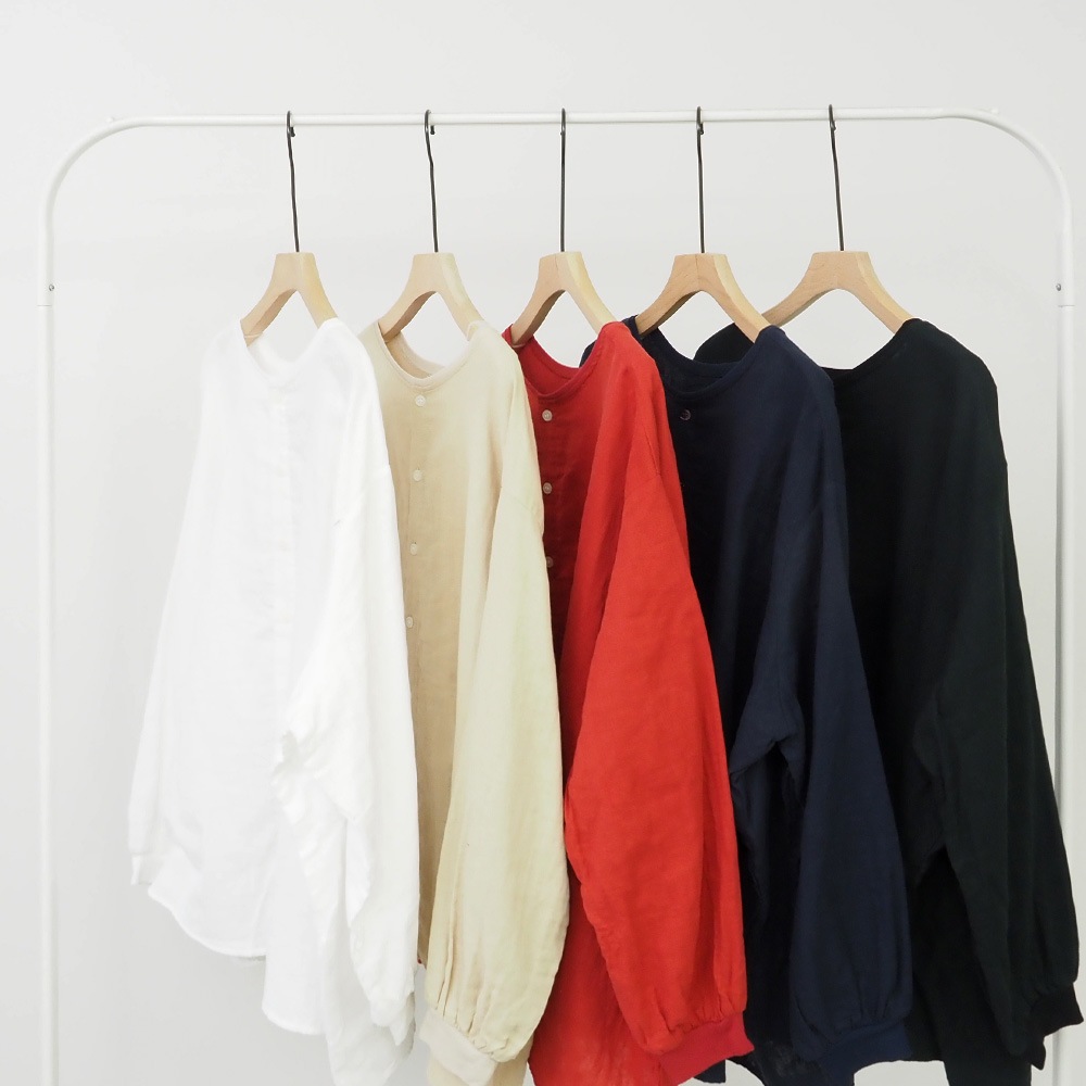 NARU(ナル) ダブルガーゼ ワイドフレアブラウス(2WAY) 665811