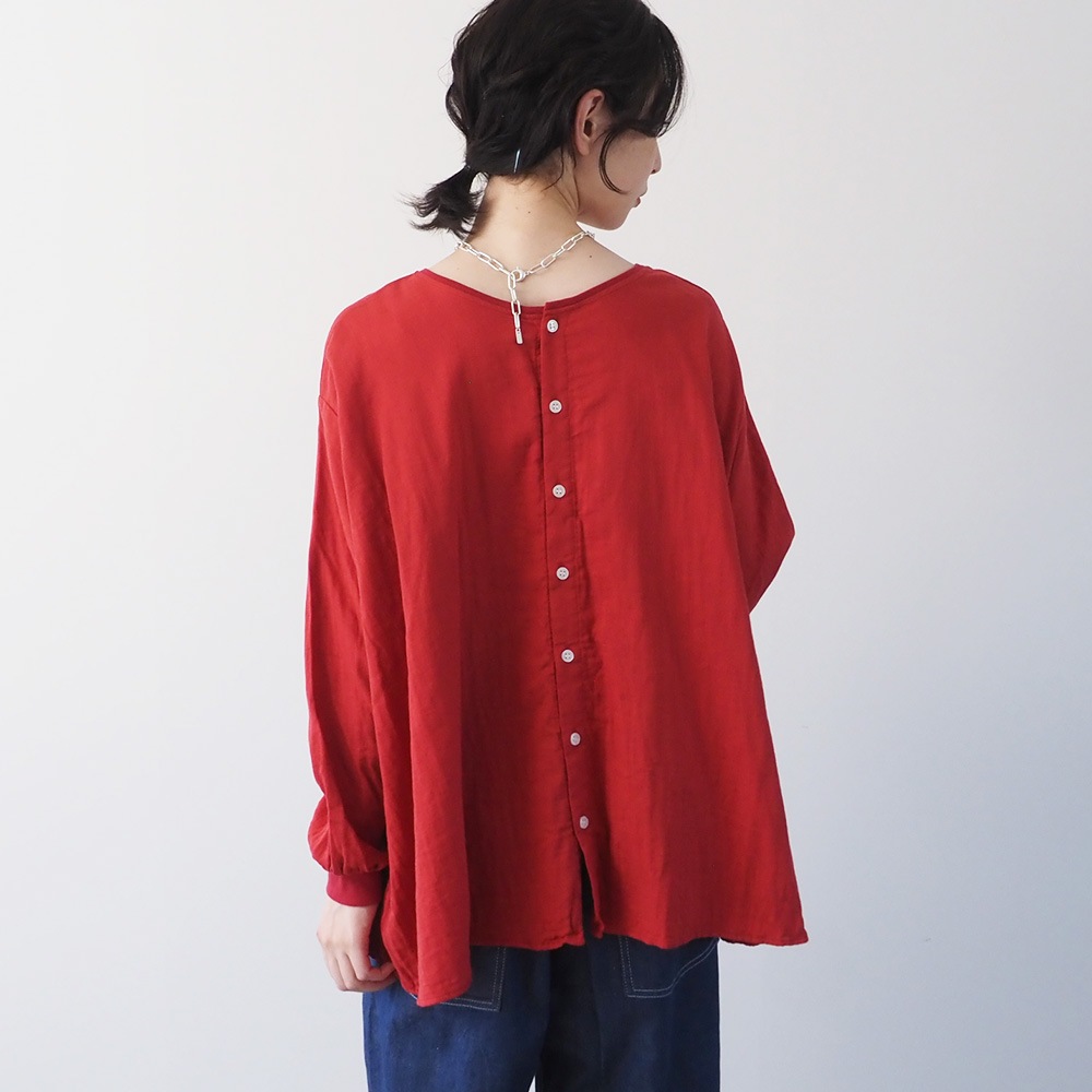 NARU(ナル) ダブルガーゼ ワイドフレアブラウス(2WAY) 665811