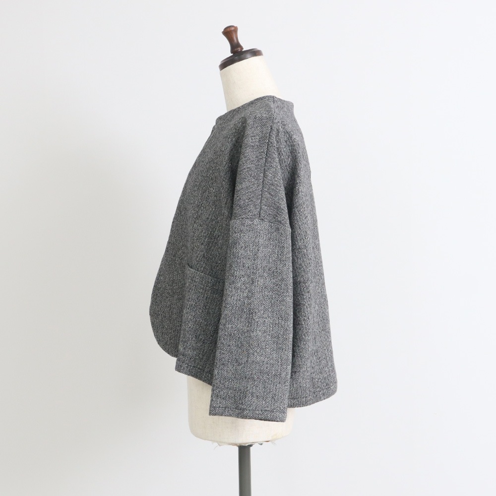 NARU(ナル) ヘリンボーンネップツイード ワイドジャケット 669900