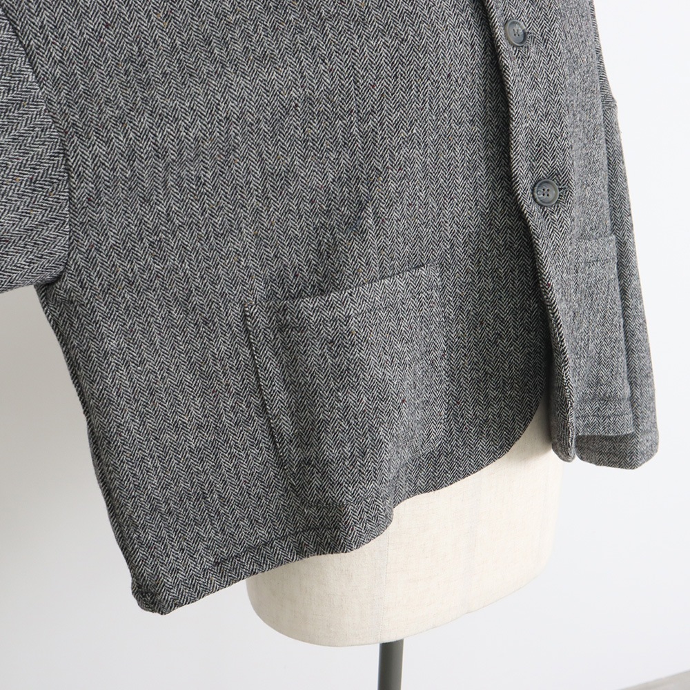 NARU(ナル) ヘリンボーンネップツイード ワイドジャケット 669900